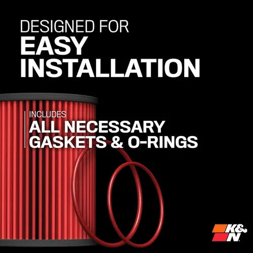 Vista 5 de K&N Filtro de aceite premium: protección del motor de 20,000 millas, alta capacidad/alta eficiencia: compatible con selectos
