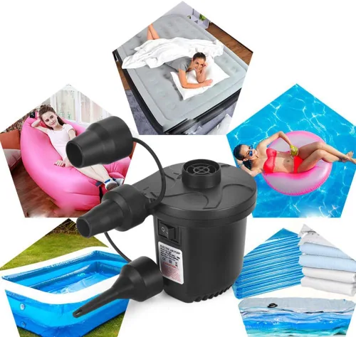 Vista 7 de Aida & Hani Bombas de aire eléctricas para bomba de colchón de aire inflable, bomba de aire para piscina, descalentamiento rápido, bomba de cama