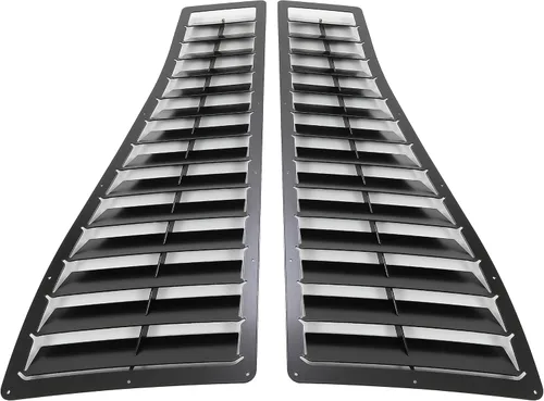 Vista 8 de KUAFU Rejilla de capó de acero compatible con Chevy Chevrolet Camaro Z28 IROC-Z IROC 1985-1990, insertos de rejilla de ventilación de aire