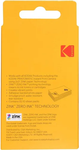Vista 3 de Kodak Kit de inicio de papel Zink Premium de 2 x 3 pulgadas con álbum de fotos