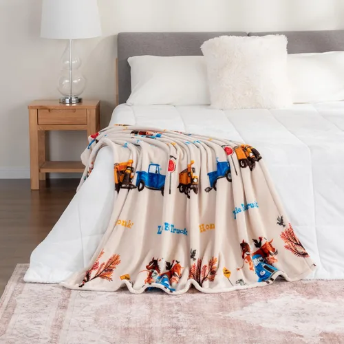 Vista 18 de Berkshire Peanuts® VelvetLoft® - Manta extragrande para niños con el adorable personaje de Snoopy de peluche, clase de arte de Snoopy de Peanuts