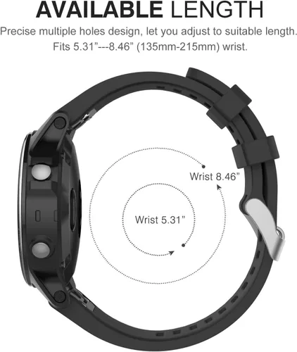 Vista 5 de MoKo Correa compatible con Garmin Fenix 7S/Fenix 6S/Fenix 6S Pro/Fenix 5S/Fenix 5S Plus (no compatible con Fenix 5 5X), correa de repuesto