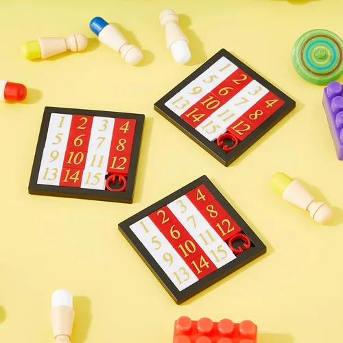 Vista 5 de 48 rompecabezas de diapositivas de números, 15 rompecabezas de diapositivas, juego de diapositivas para cerebro IQ, herramienta de aprendizaje