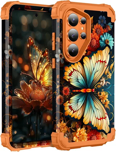 Vista 29 de Hocase Funda para Galaxy S20 FE 5G, resistente a prueba de golpes, goma de silicona suave, funda protectora híbrida de plástico duro para Samsung