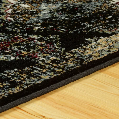 Vista 4 de Superior Indoor Area Rug, Jute Backed, Perfect for Entryway, Office, Living/Dining Room, Bedroom, Kitchen, Hardwood Floor, Distressed Damask Decor