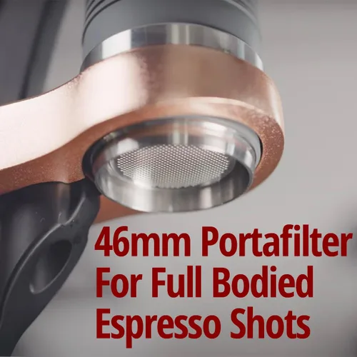 Vista 17 de Flair PRO 3 (Negro) – Máquina de café expreso con palanca manual con cabezal de infusión de acero inoxidable, manómetro y espejo de chupito