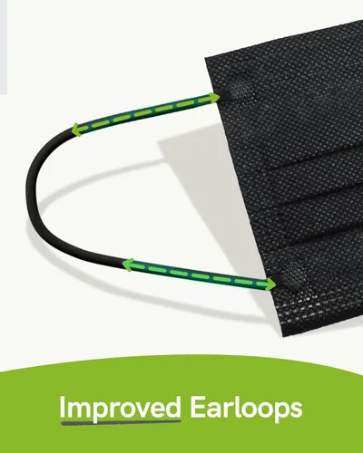 Vista 8 de FriCARE Mascarillas desechables, 3 capas ASTM nivel 3 grado médico, elegibles para FSA/HSA, transpirables y cómodas para alergias/protección solar