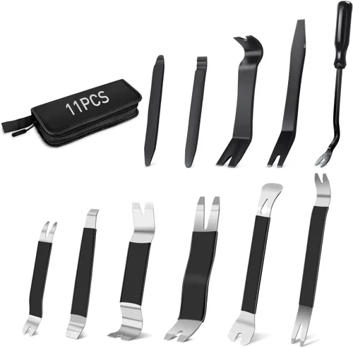 Vista 13 de GOOACC Kit de 5 piezas de herramientas de extracción de molduras de nylon para automóviles, kit de herramientas de extracción sin rayar para panel