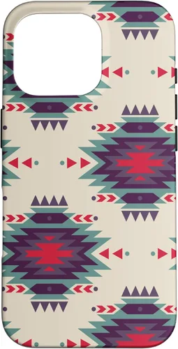 Vista 20 de Funda única con diseño azteca navajo rojo turquesa occidental para iPhone 17
