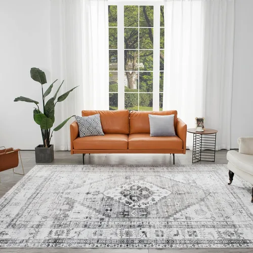 Vista 18 de Auemtyn Alfombra lavable de 6 x 9, moderna, abstracta, suave, delgada, antideslizante, para interiores, para sala de estar, dormitorio, comedor