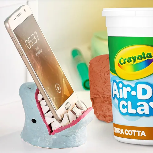 Vista 2 de Crayola - Arcilla de secado al aire, terracota a granel para esculpir, hacer arte de bulto y manualidades, balde reutilizable de terracota de 5 lb