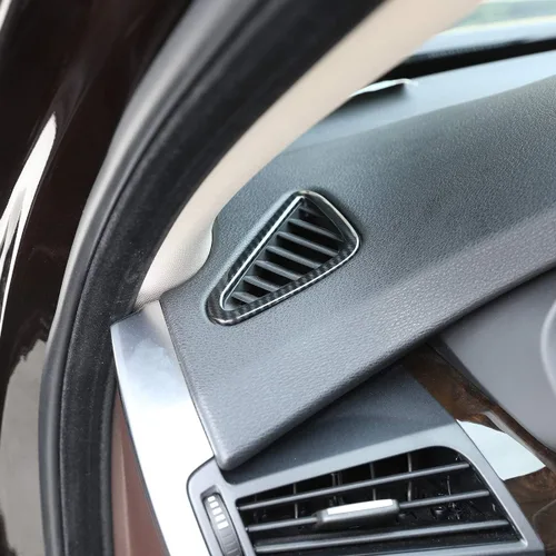 Vista 4 de YIWANG - Marco de salida de ventilación de aire acondicionado ABS para BMW X5 F15 2014-2018 para coche a la izquierda