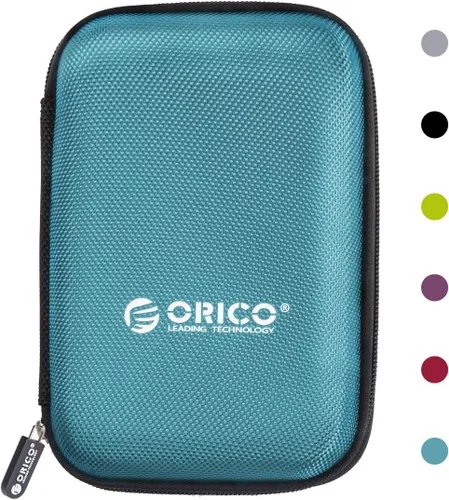Vista 11 de ORICO Estuche para disco duro de 2.5 pulgadas, bolsa de transporte de almacenamiento de unidad externa, impermeable, a prueba de golpes