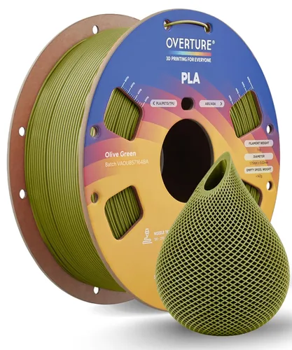 Vista 43 de OVERTURE - Filamento PLA 1/16 pulgadas, insumos para impresora 3D, carrete de cartón de 2.2 libras, precisión dimensional 99% +/- 0.001 pulgadas