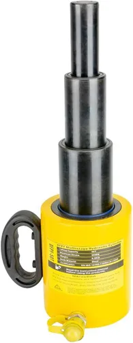 Vista 9 de NEWTRY gato de rama hidráulica de 20 toneladas de múltiples secciones de 8”/200mm de largo tipo portátil cilindro hidráulico industrial de elevación