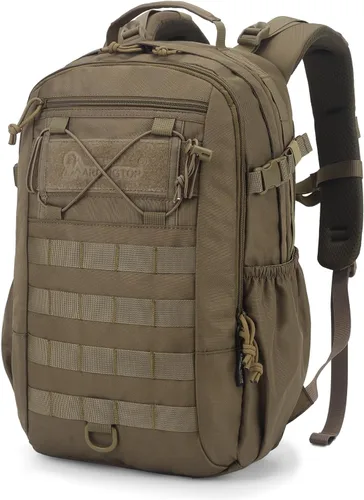 Vista 7 de Mardingtop - Mochila táctica Molle de 20 litros para senderismo, camping, Negro, Mediana, Táctica