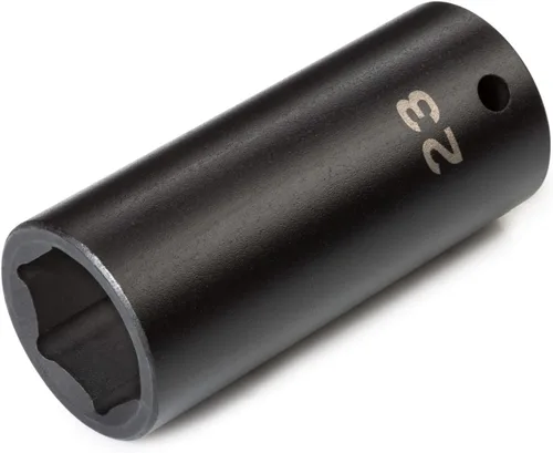 Vista 125 de TEKTON SID23112 Dado de impacto profundo de 6 puntos de 15/32 pulgada (12 mm) impulsor de 1/2 pulgada
