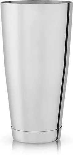 Viski Large Boston Cocktail Shaker Tin Bottom, 27oz Stainless Steel Drink Mixer for Espresso Martinis, Margaritas, Weighted Base Mixing Tumbler,