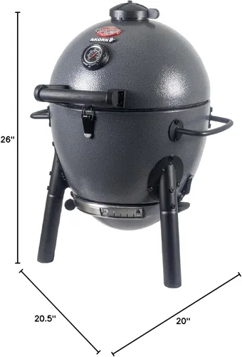 Vista 11 de Char-Griller E86714 AKORN Jr. Parrilla a carbón portátil tipo Kamado