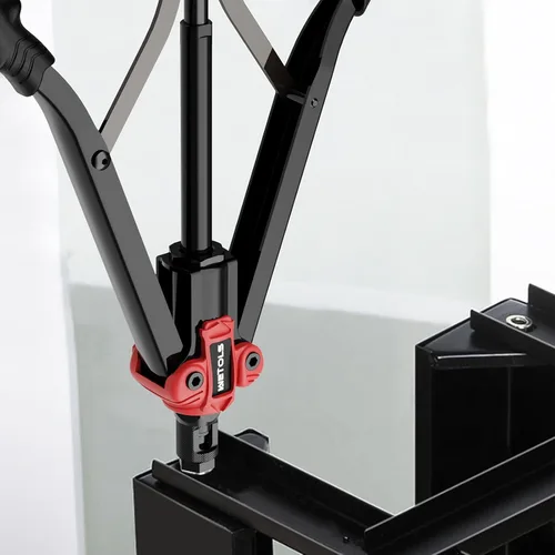 Vista 6 de WETOLS Herramienta de tuerca remachadora de 17 pulgadas, kit de herramientas de remache manual con 11 mandriles métricos y SAE M3 M4 M5 M6 M8 M10