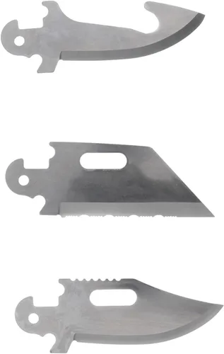 Vista 3 de COLD STEEL Click N Cut - Hunters Fixed Blade Knife Durable 420J2 Steel Compact Hunting & Hiking Multiple Replaceable Blades Sheath & 3 Blades