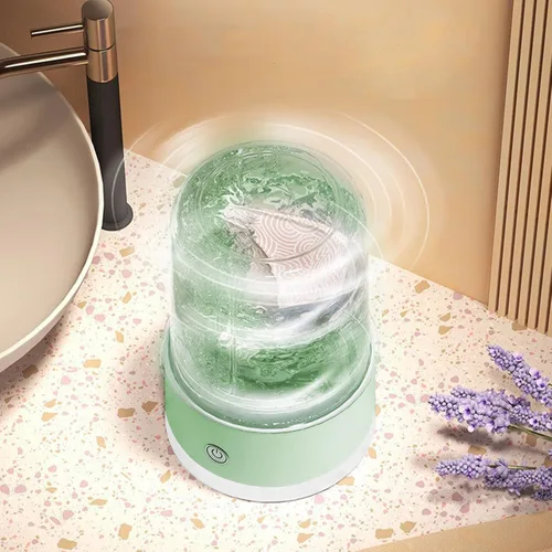 Vista 6 de Mini lavadora portátil recargable inalámbrica, lavadora de ropa interior, 4000 mAh, capacidad de 1 litro, mini lavadora compacta y silenciosa