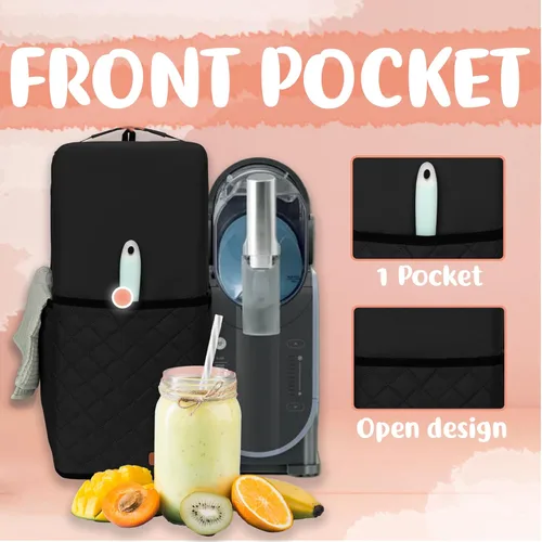 Vista 4 de CROTIRAD Cubierta antipolvo para máquina de granizado Ninja Slushie congelada, cubierta antipolvo colgante para máquina de granizado Ninja, fácil