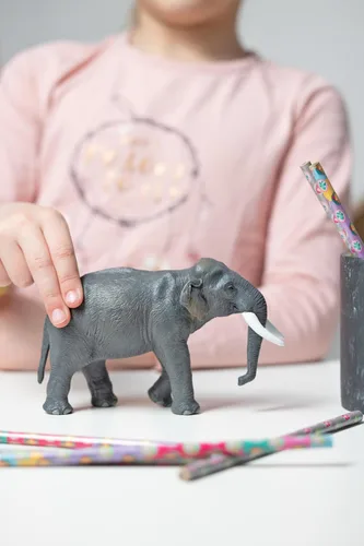 Vista 2 de Papo Figura de juguete de elefante asiático