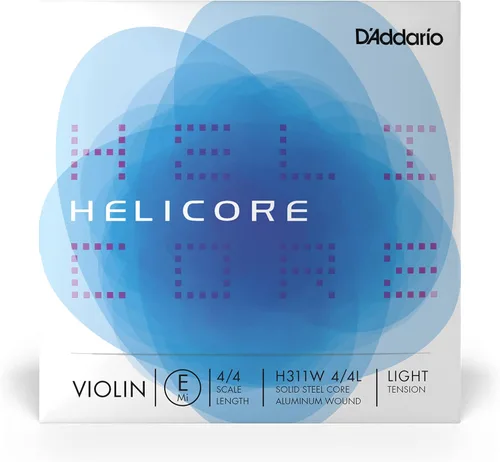 Vista 14 de D'Addario Helicore - Cuerda de violín de 4/4 de tamaño – Cuerda de titanio herida D – H313 4/4H – Cuerda en D solamente – Tensión pesada