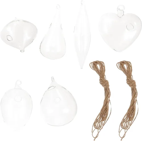 1 juego creativo de cristal colgante maceta hidropónica decorativa jarrón para interior jardín decoración del hogar y suculentas únicas helechos y