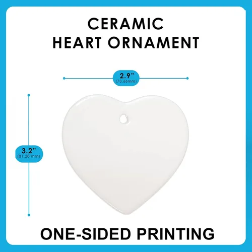 Vista 3 de Personalized Name Dogo Argentino White Christmas Tree Ornaments Ceramic Heart Decorations Gifts for Dog Lovers