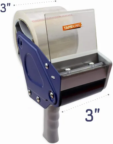 Vista 3 de Tape King Pistola dispensadora de cinta de embalaje, pistola de cinta de mano con 1 cinta de embalaje transparente (2 pulgadas de ancho) - Cinta