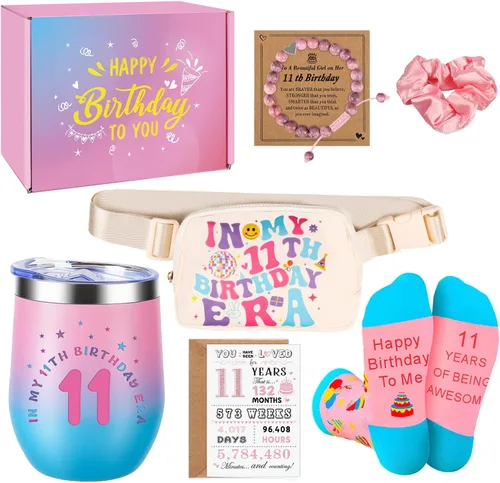 Regalos de cumpleaños para niñas de 11 años, regalos para niñas de 11 años, regalo de cumpleaños número 11 para niñas, juego de regalo para