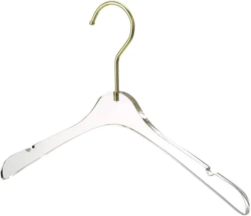 YBM Home Quality Acrylic Clear Hangers Made of Clear Acrylic for a Luxurious Look and Feel for Wardrobe Closet, Clothes Hangers Organizes Closet,