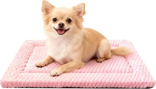 Vista 16 de Tapete cama para perro, almohadilla reversible para jaula y linda cama para perros - Alfombrilla lavable a máquina para perrera con ultra suave