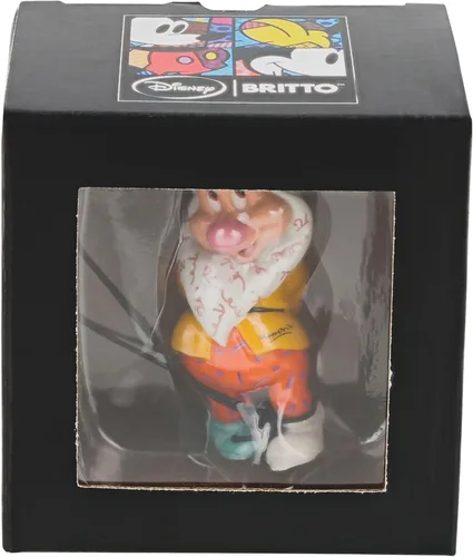 Vista 5 de Enesco Disney by Romero Britto Snow White and The Seven Dwarfs Bashful - Figura en miniatura, 4.7 pulgadas, multicolor
