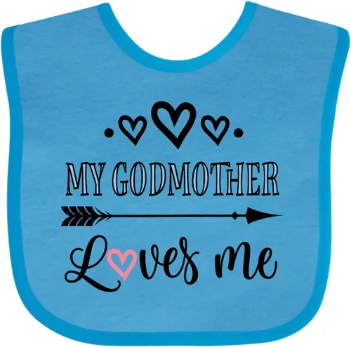 Vista 10 de inktastic Babero para bebé My Godmother Loves Me Godchild