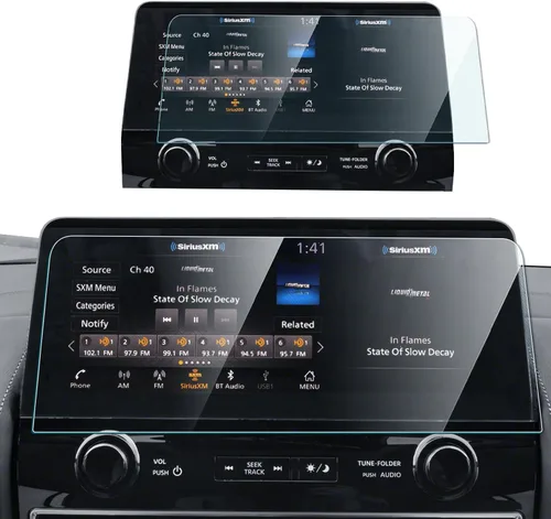 Vista 44 de Protector de pantalla de vidrio templado para Audi A4 (2020-2024)/A5 (2020-2024)/Q5 (2021-2023), accesorios de navegación antirreflejos, instalación