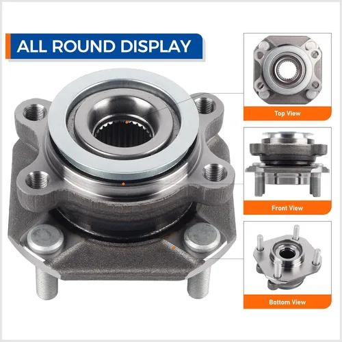 Vista 2 de PAROD 513299 Buje de rueda delantera y conjunto de cojinete compatible con Nissan Sentra 2007-2012 solo para motor 4cyl de 2.0L 4 Lugs