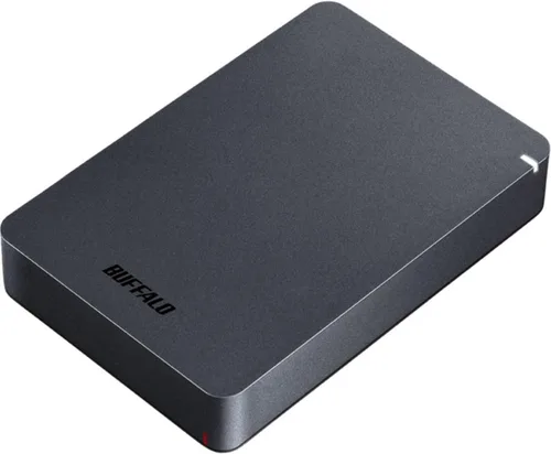 Vista 4 de BUFFALO Disco duro externo portátil de 1 TB MiniStation PGF HDD resistente a los golpes, USB 3.0 (3.2 Gen 1x1) para PC, Mac