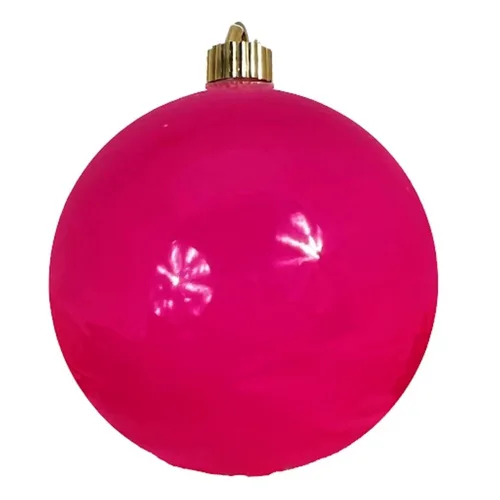 Vista 269 de Christmas By Krebs 6" (150mm) Purpurina Verde Esmeralda [2 Piezas] Esfera Extra Grande Sólida Super Grande de Plástico para Exteriores, Resistente