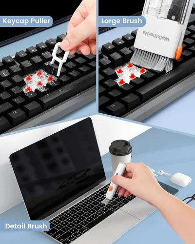 Vista 7 de Kit Limpiador para AirPod Pro 20 en 1 4 3 2 1 - Herramienta de Limpieza Multifunción para Auriculares, Teléfono, Laptop, Teclado, Pantalla - Punta