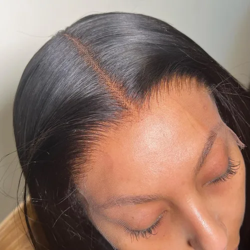 Vista 33 de BEEOS Frontal de Encaje HD de 13 x 4 pulgadas Solamente, cabello humano virgen lacio de color rubio 613, línea de cabello prearrancado de 0.10mm