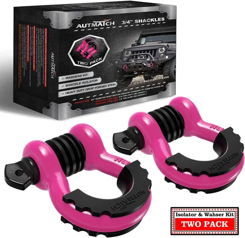 Vista 9 de AUTMATCH - Grilletes de anillo D de 3/4" (2 unidades) - Grillete de clevis con resistencia a la rotura de 41,887 Ib con tornillo de 7/8" y kit