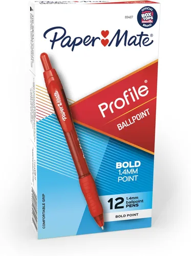 Bolígrafo Paper Mate Profile retráctil, punta redonda, 0.05 pulgadas