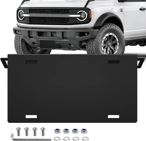 Vista 13 de Nilight 90044B - Soporte de montaje universal de placa frontal de acero resistente para lámparas de trabajo LED todoterreno o barras de iluminación