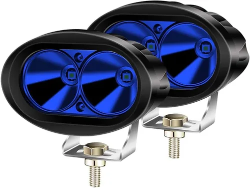 Vista 7 de Luz azul de la seguridad de la carretilla elevadora 8PCS de 20W LED, luz de advertencia de seguridad de la carretilla elevadora de Warehouse Luces