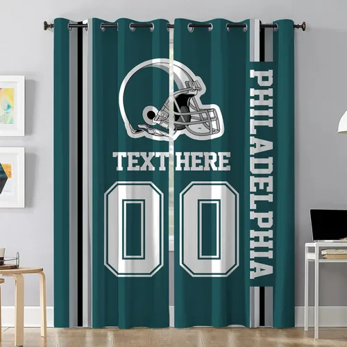 Vista 34 de Cortinas opacas personalizadas Arizona Juego de 2 paneles de cortinas opacas con aislamiento térmico para oscurecer la habitación, añade nombre