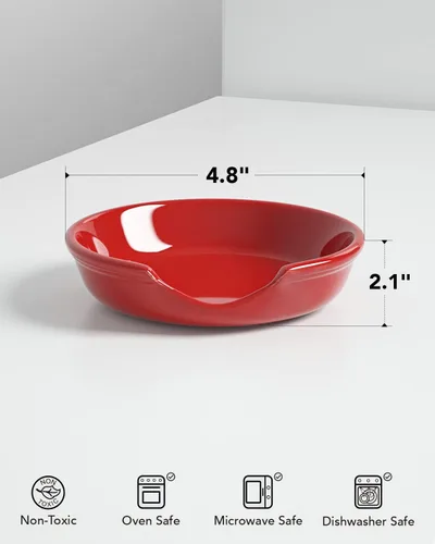 Vista 6 de LE TAUCI Soporte de cuchara de cerámica para cocina, soporte de cuchara de 4.8 pulgadas para estufa, soporte para cuchara de café, soporte