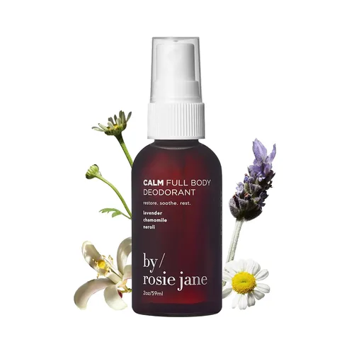 By Rosie Jane Calm - Desodorante en aerosol de cuerpo completo, desodorante sin aluminio y spray corporal para mujeres y hombres, enriquecido con